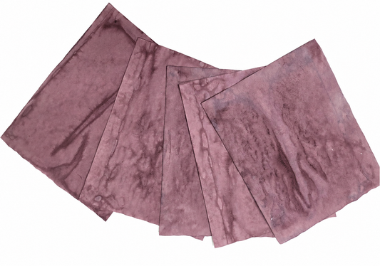 Plum color hand dyed paper pack.
