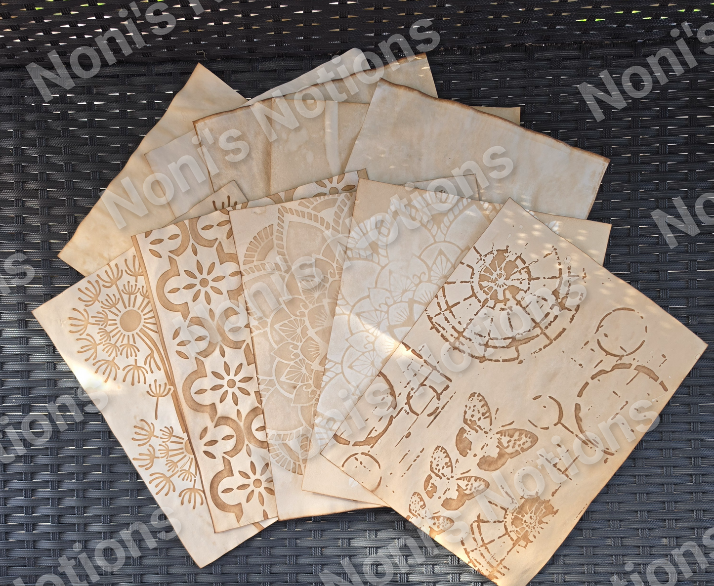 Coffee Dyed Patterns