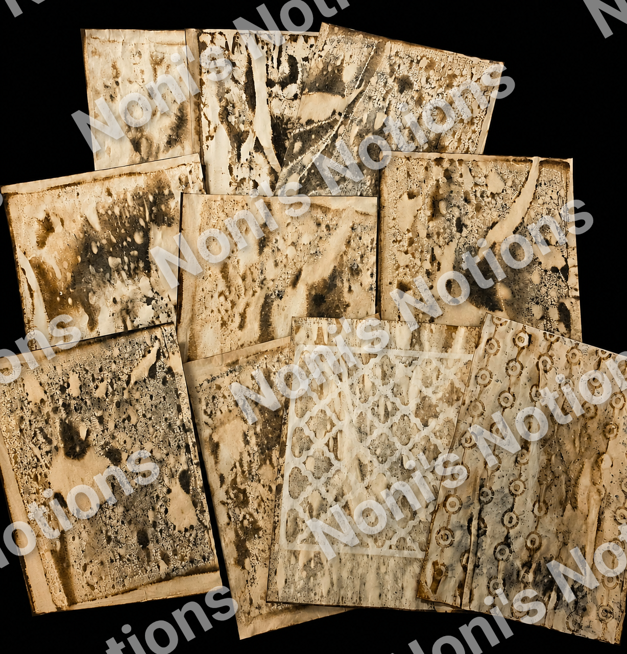 Coffee Dyed Grungy solids